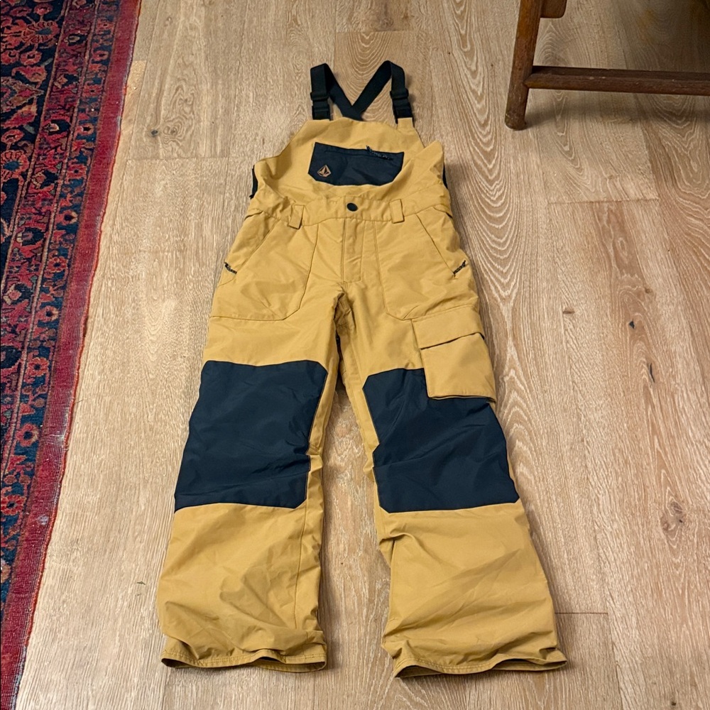 Volcom Kids Barkley Tan 10K Snowboard Bib Pants